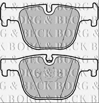BORG & BECK bbp2347 -  Комплект тормозных колодок, дисковый тормоз